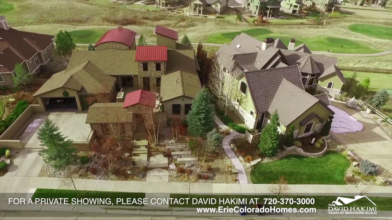 Aerial Tour of the Vista Ridge subdivision in Erie, Colorado