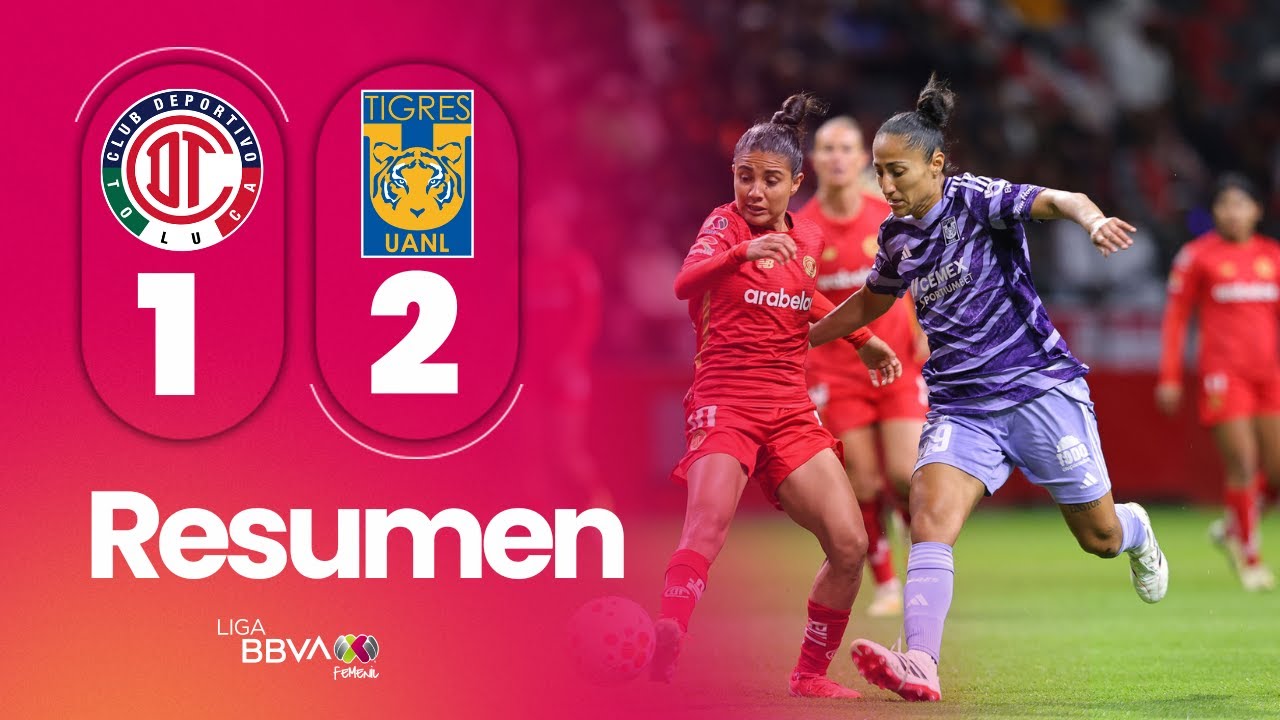 TOLUCA 1-2 TIGRES | Aaliyah Farmer le dio el gane a las Amazonas con gol de último minuto.