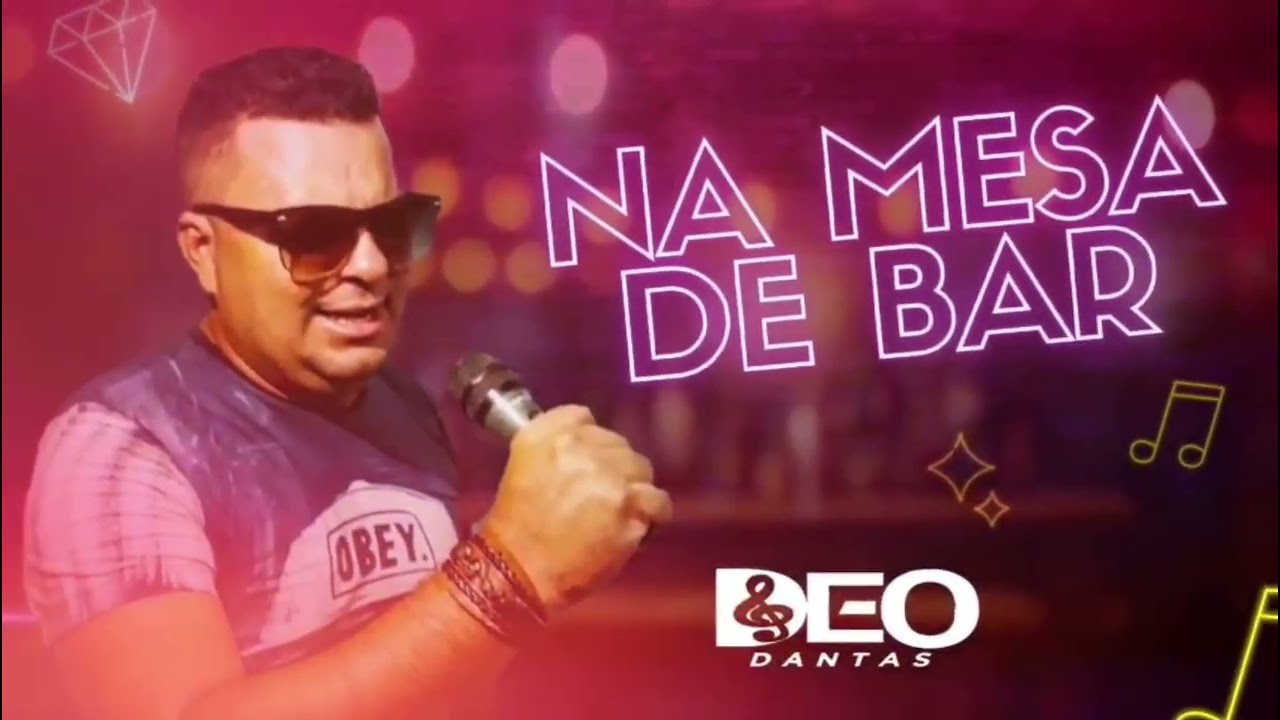 Deo Dantas na mesa de bar