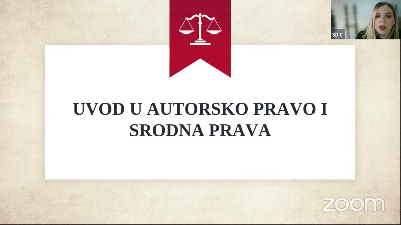 Uvod u autorsko pravo i srodna prava - online predavanje