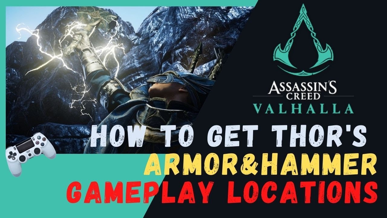 AC VALHALLA HOW TO FIND THOR'S ARMOR & HAMMER LOCATION #assassinscreedvalhallagameplay