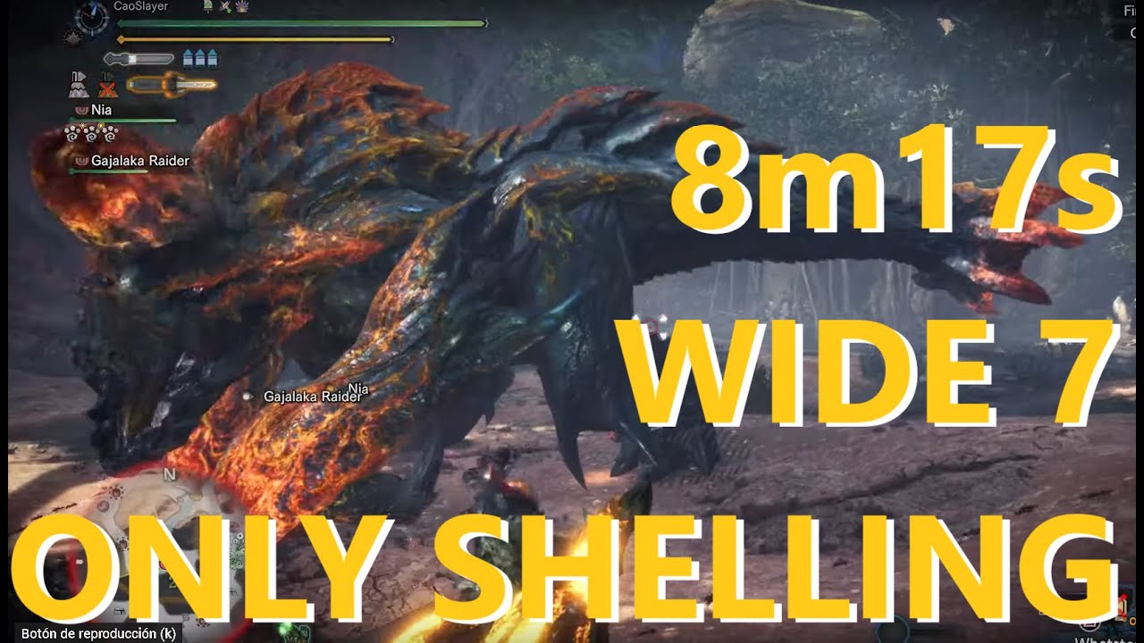Raging Brachydios 8m13s Wide 7 Gunlance Only Shelling #iceborne #gunlance #monsterhunter
