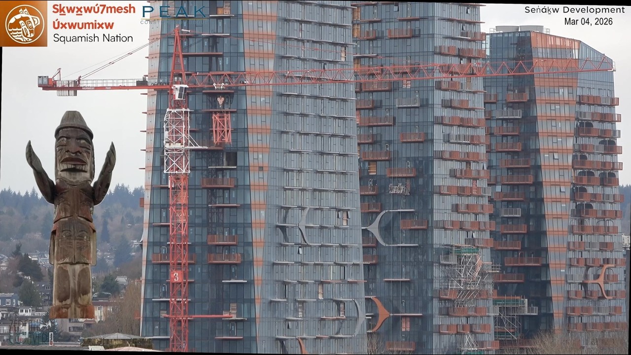 Sen̓áḵw Development - Tower Crane Dismantling - Mar 04 and 07, 2026