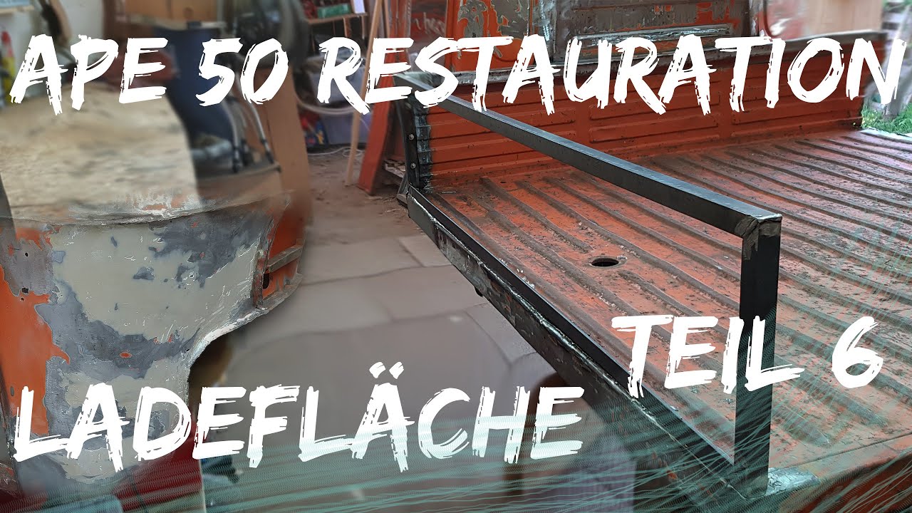 NEUE Ladefl&auml;che, Lackiervorbereitungen bei der APE 50 TL2T / APE RESTAURATION TEIL 6