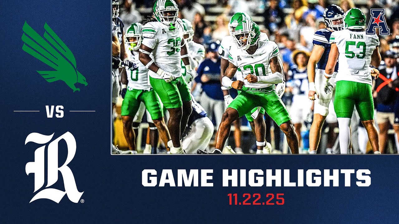 North Texas vs Rice Football Highlights | Nov. 22, 2025