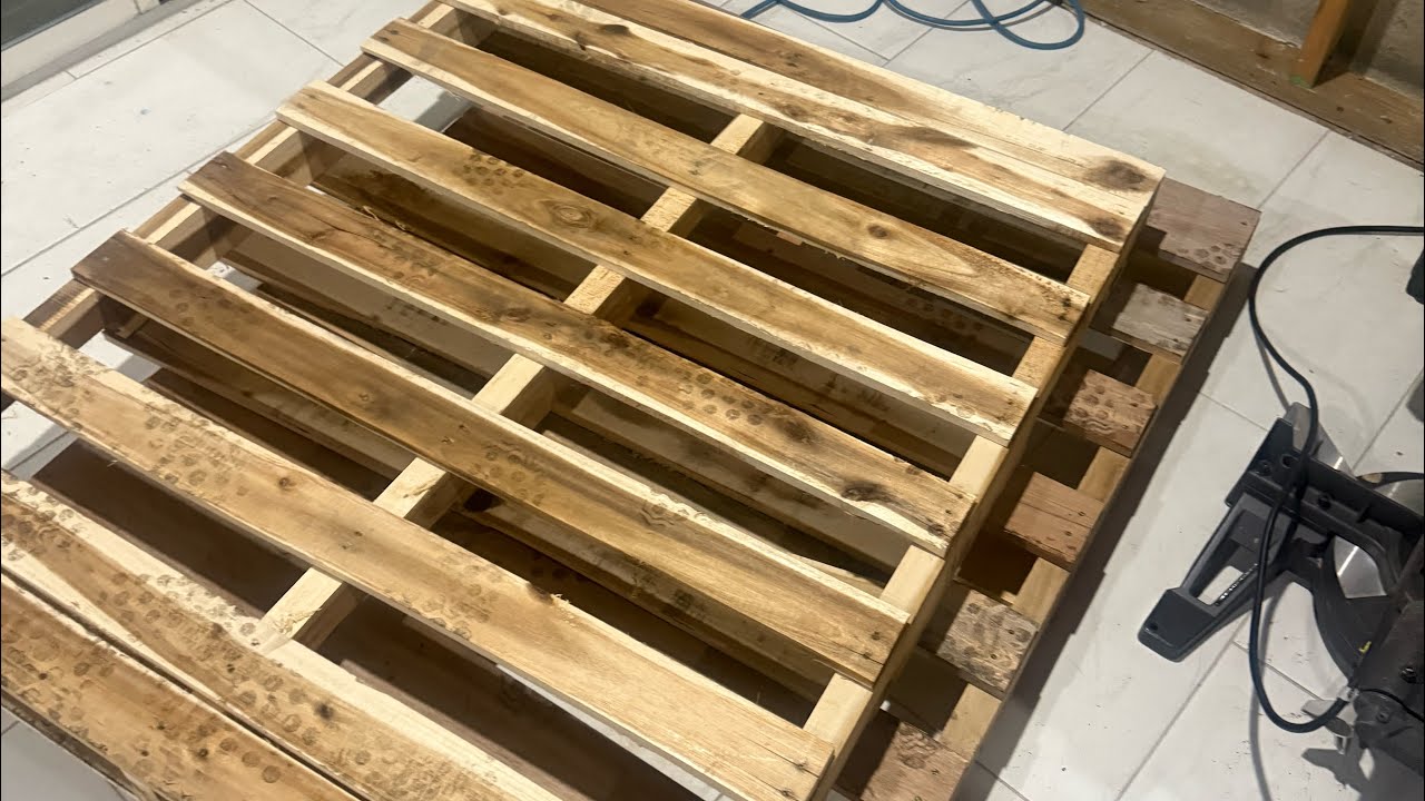 Kicking off the 2026 season: dismantling pallets 