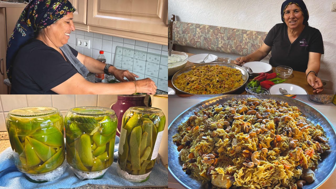 طريقة التحضير المخلل الفليفلة بتفصيل 😍وعملنا كبسة كتير طيبة 😋