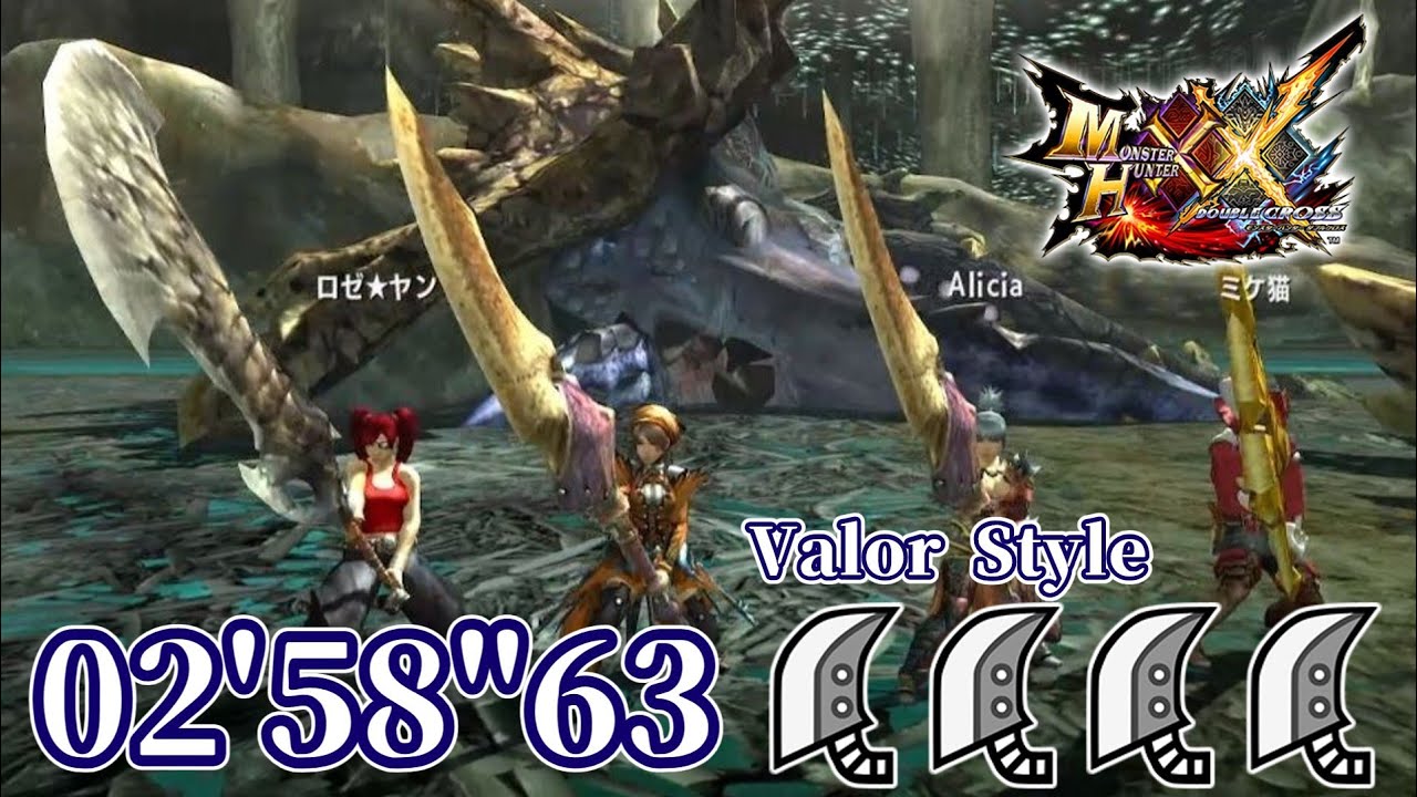 【MHXX】G級オストガロアを2分台で葬る大剣部隊