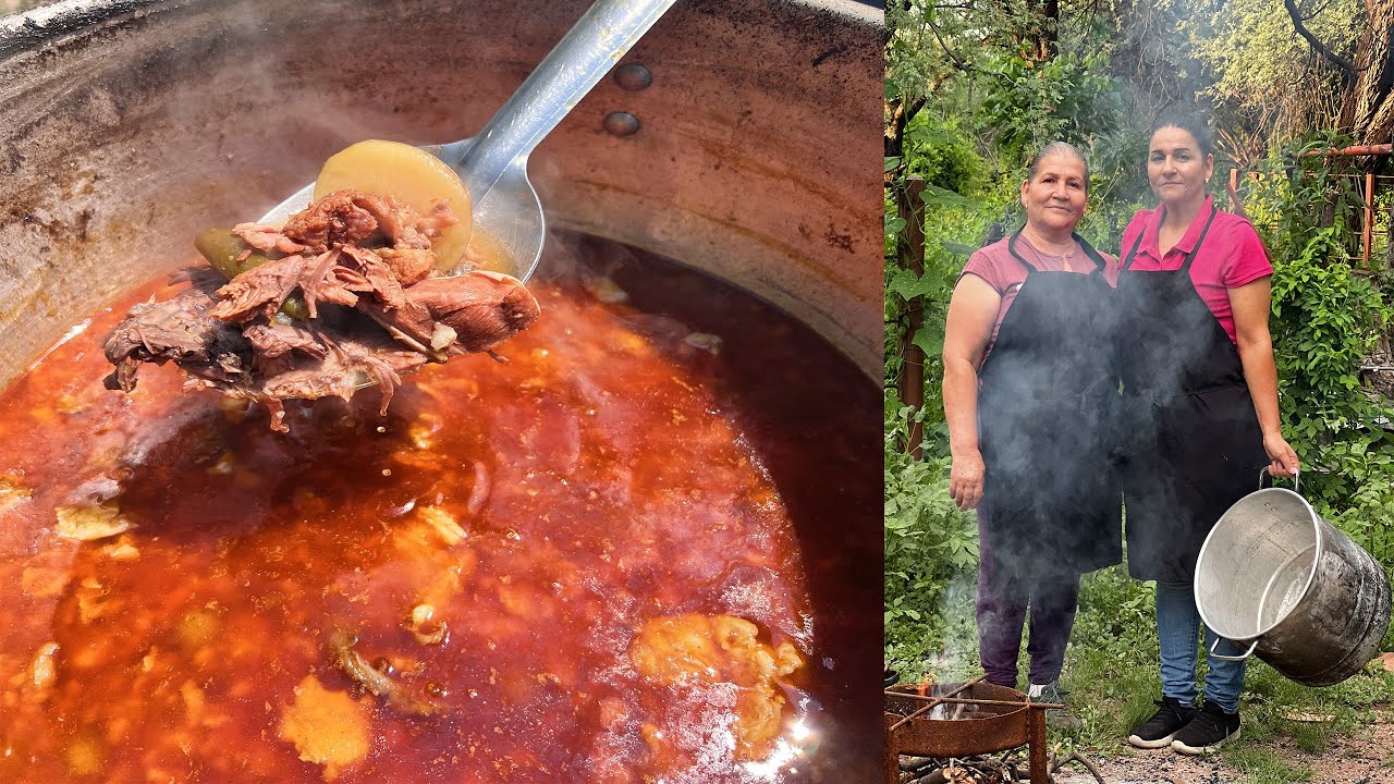 Cocido de Res preparado con mi Madre en su Rancho - La Herencia de la Viudas