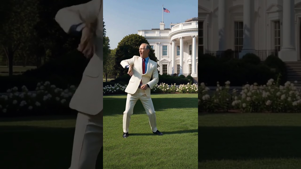 Putin takes over the White House again! 🏛️🕺