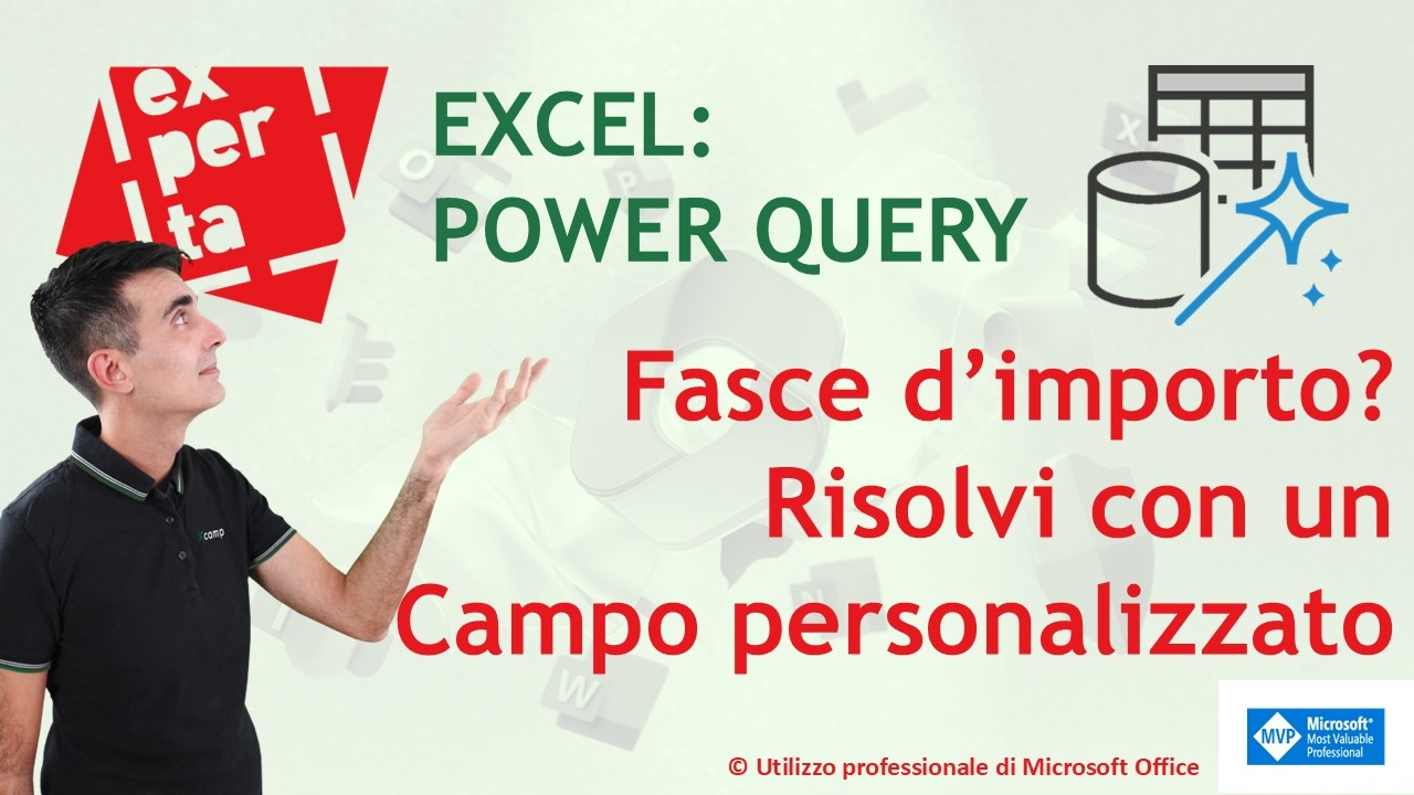EXCEL – POWER QUERY: 🔍 Fasce d’importo? Risolvi con una campo personalizzato