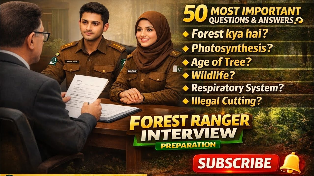 Forest Ranger & Inspector Interview | 50 Most Important Questions & Answers | Full Preparation #job 