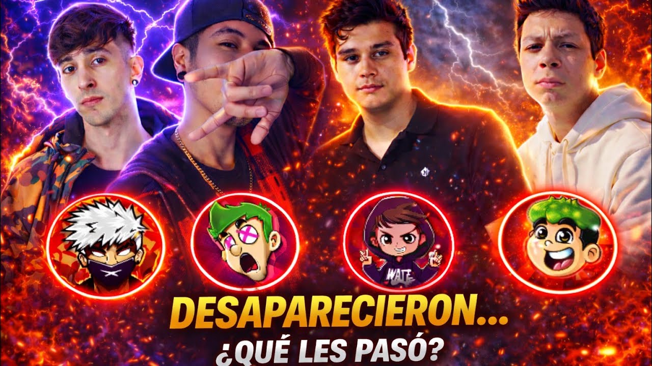 🔥😱 Youtubers de Free Fire que DESAPARECIERON… ¿Qué pasó?🤔