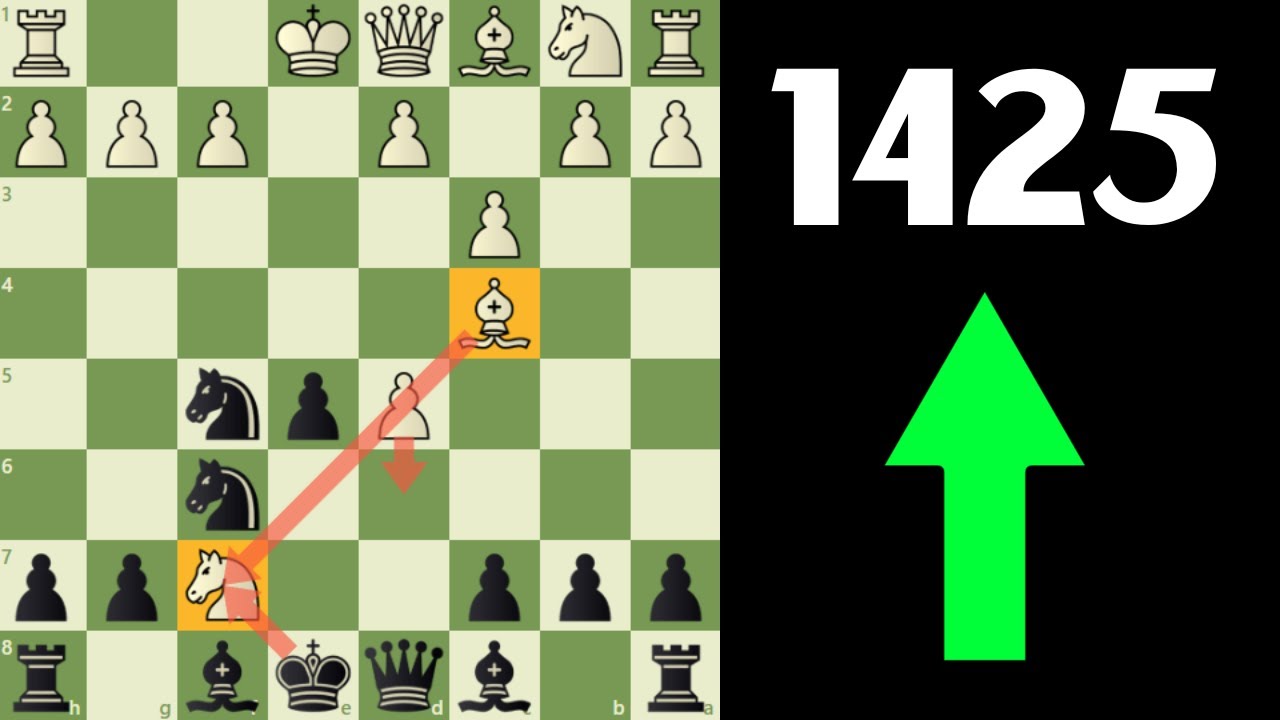 How To Reach 1425 On Chess.com - Rating Climb Live Example Games
