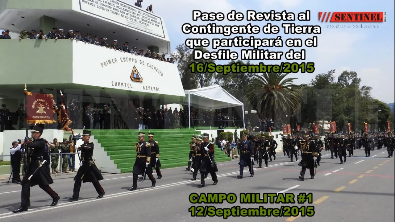 12-Sept-2015 Pase de Revista al Contingente Terrestre