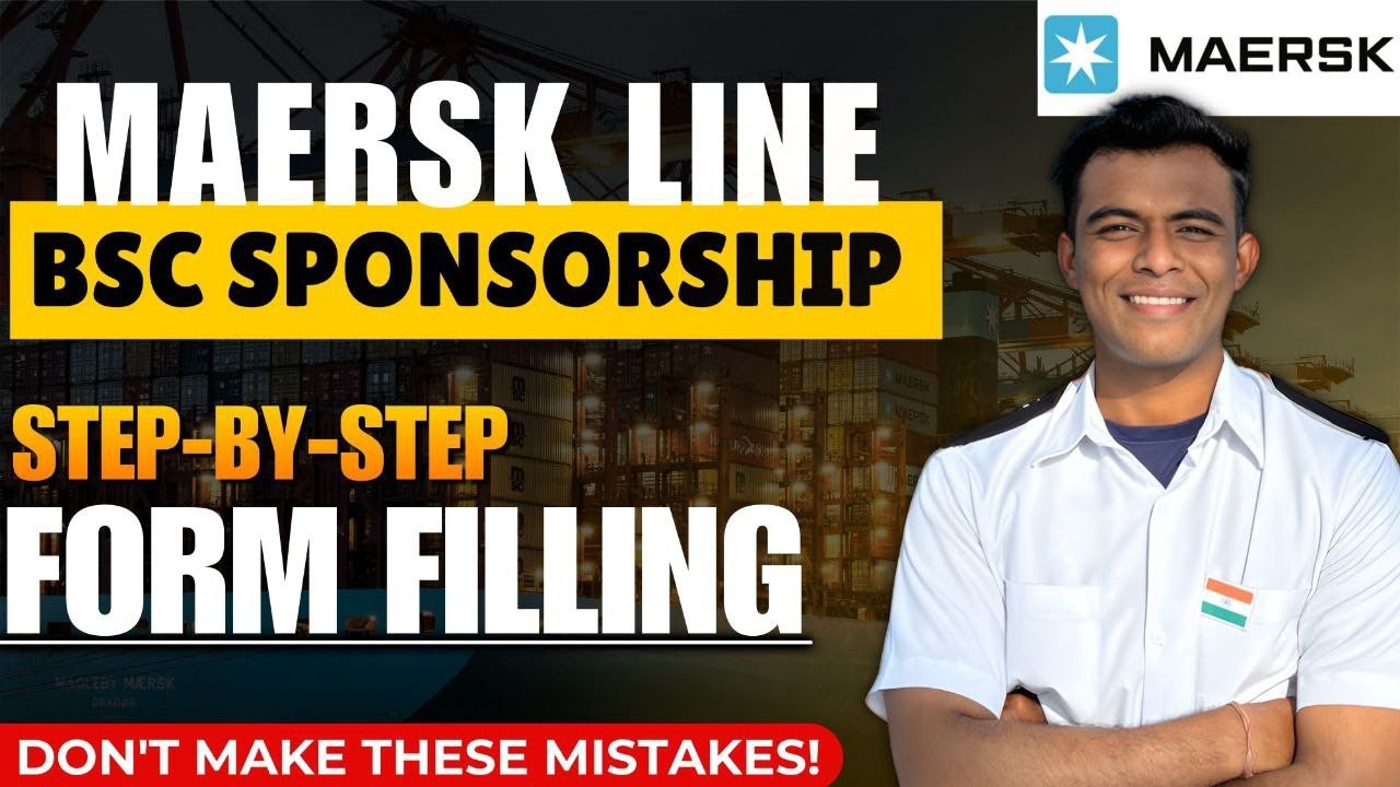 Пошаговое заполнение формы спонсорской поддержки Maersk Line BSC | Морские науки BSC | Торговый флот
