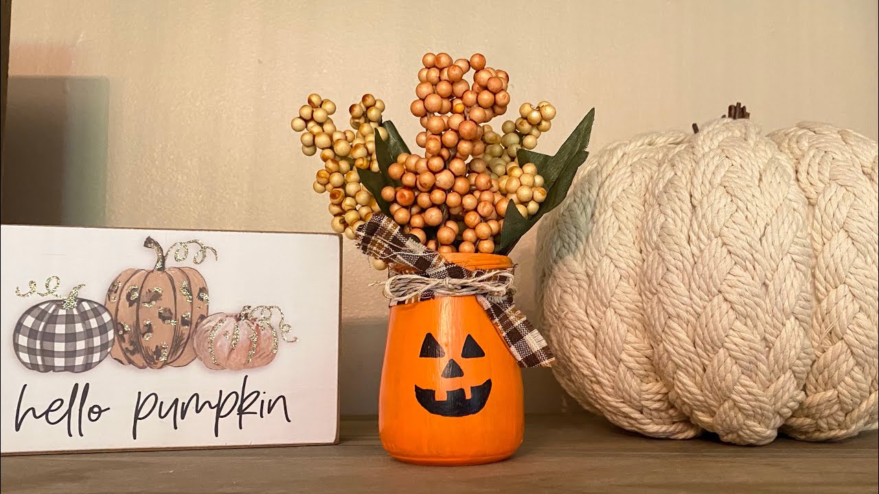 DIY Pumpkin Craft | Baby Jar Hoarded Stash #shorts
