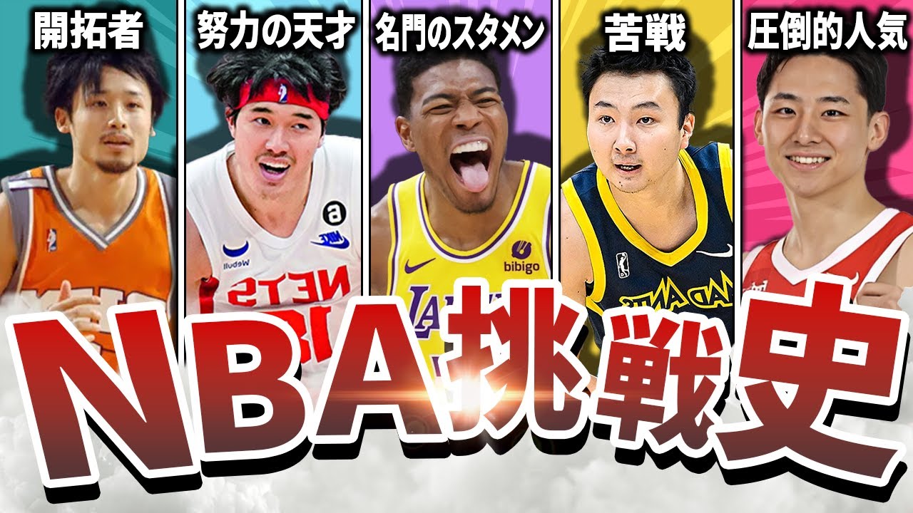 【八村、河村の衝撃】日本人NBA選手の歴史を解説！
