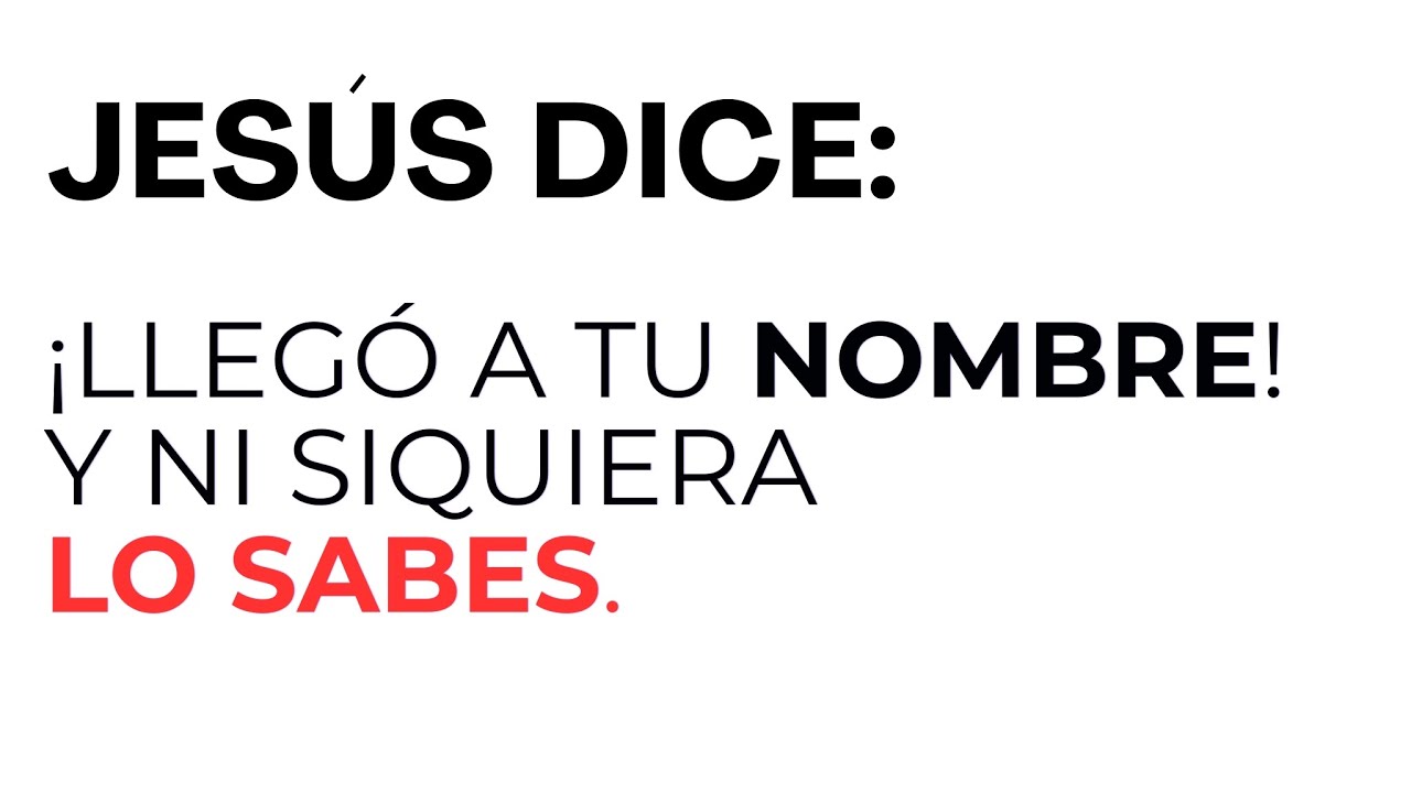 Jesús dice: Aquí están hablando de ti: hoy una gran bendición vendrá sobre tu casa.