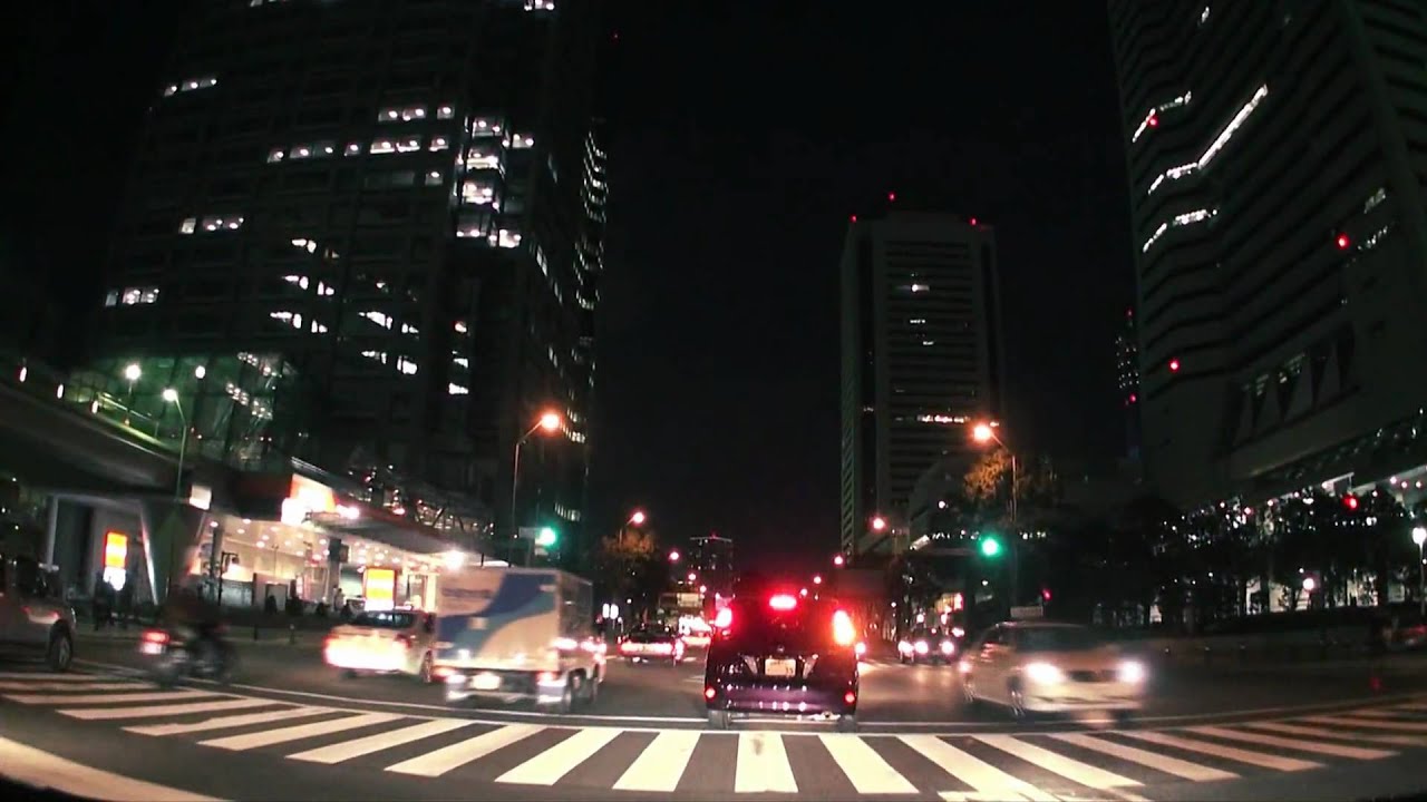 (HD) Night drive in Yokohama -夜の横浜みなとみらい周辺ドライブ-
