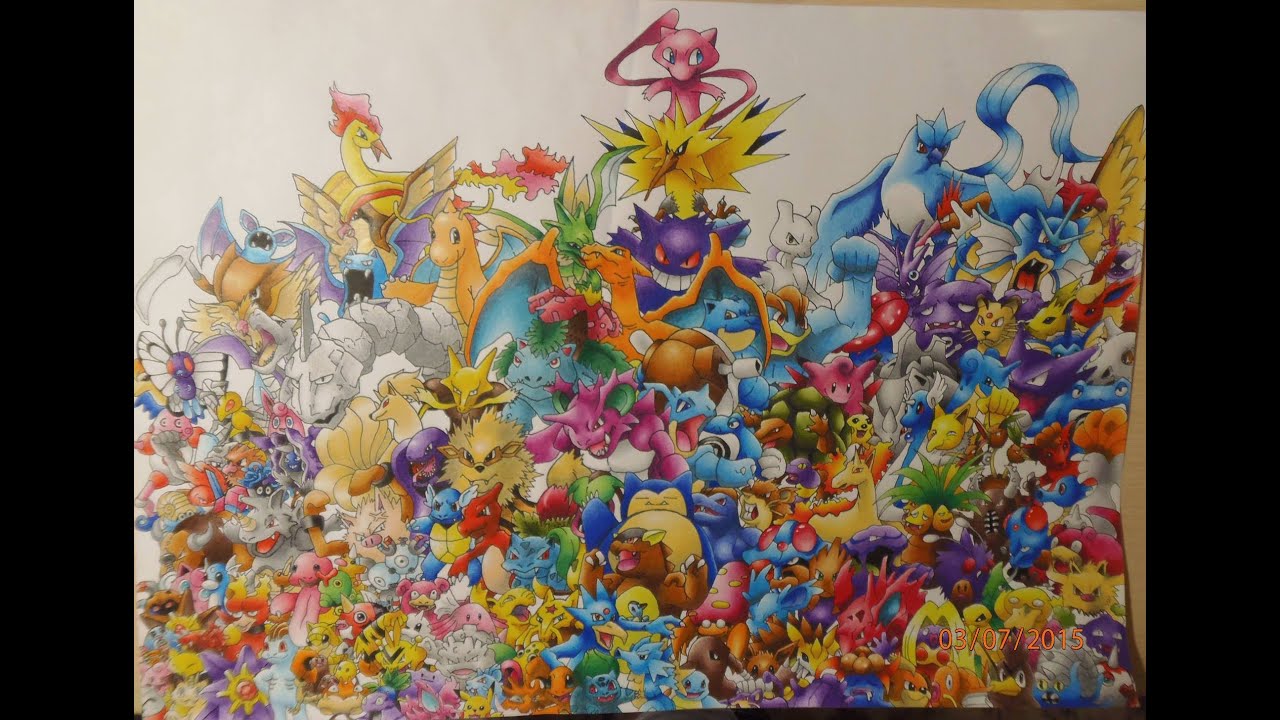 Pokémon GO: drawing all the Pokemon (gen 1)