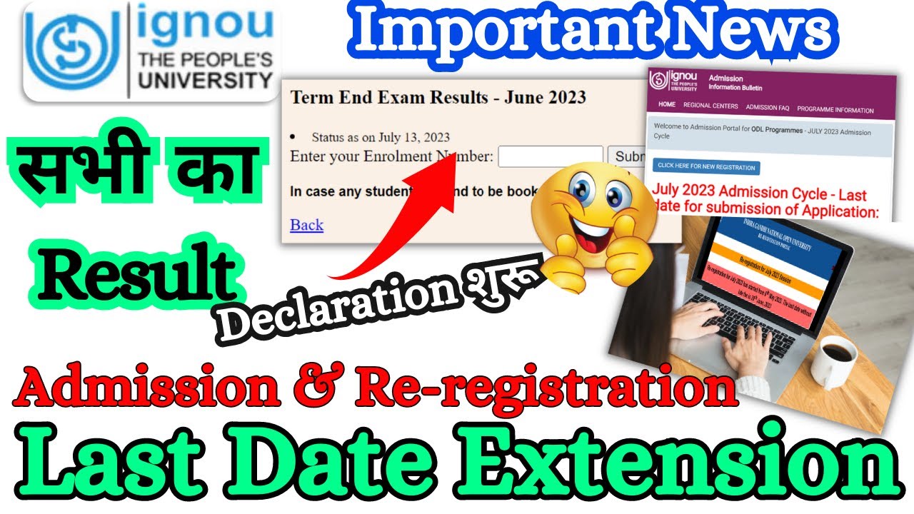 IGNOU June 2023 Exam Result Update for All || IGNOU 37th Convocation Registration Last Date