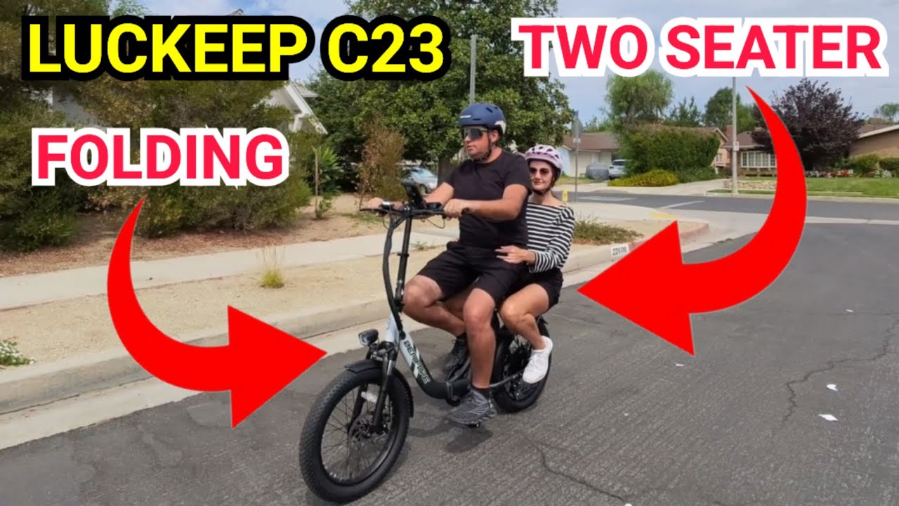 Yes, Two Adults can ride the Luckeep c23 Folding Electric Bike