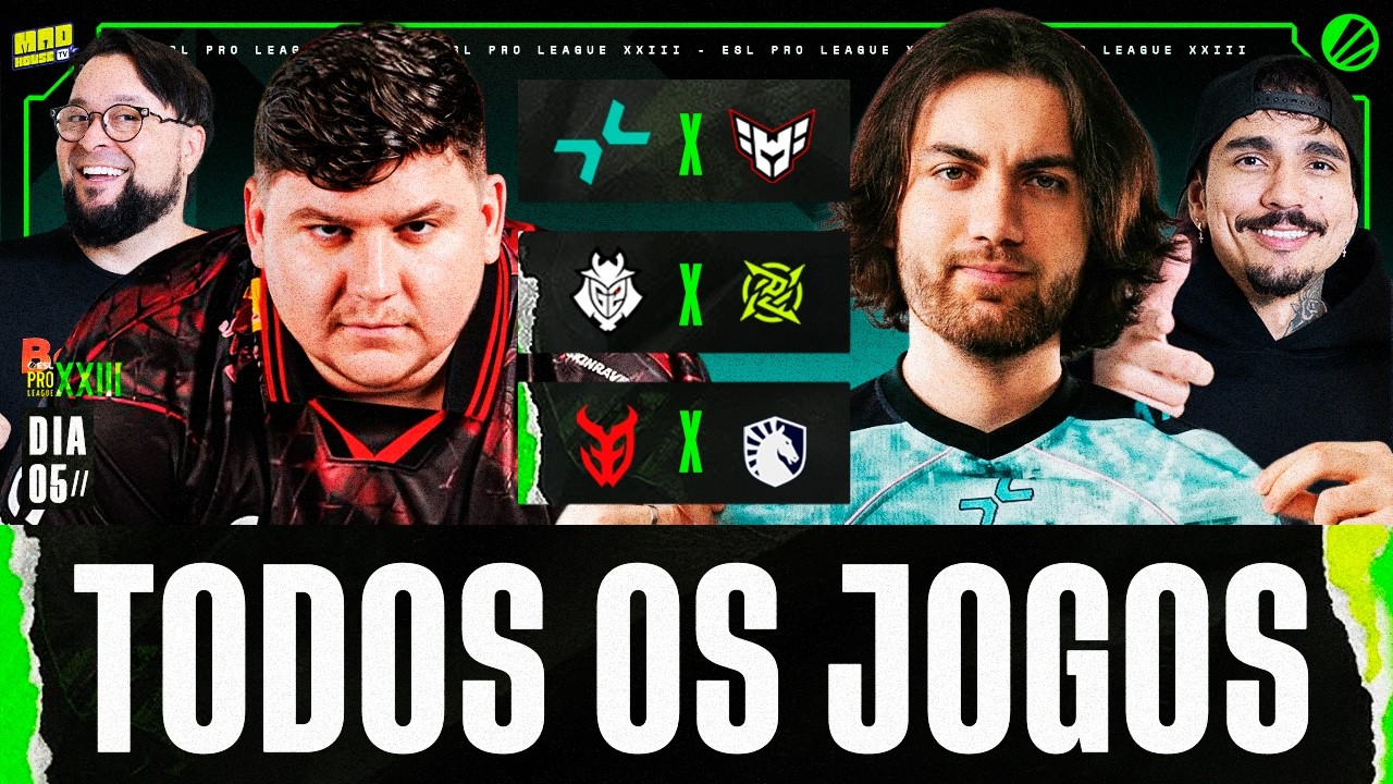 G2 X NIP   - ESL PRO LEAGUE SEASON 23 STAGE 1 (DIA 05) - AO VIVO !jogoscs !social