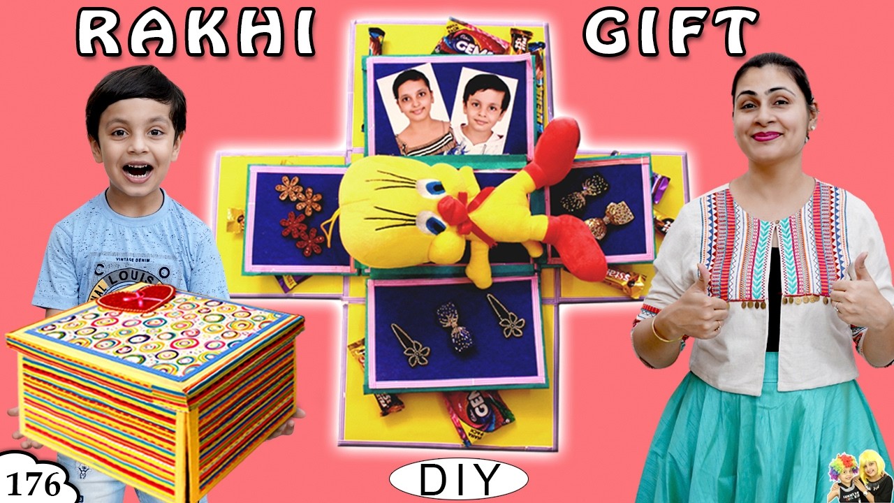RAKHI GIFT | DIY Rakshabandhan Special | Gift Explosion Box | Ep 176 Aayu and Pihu Show