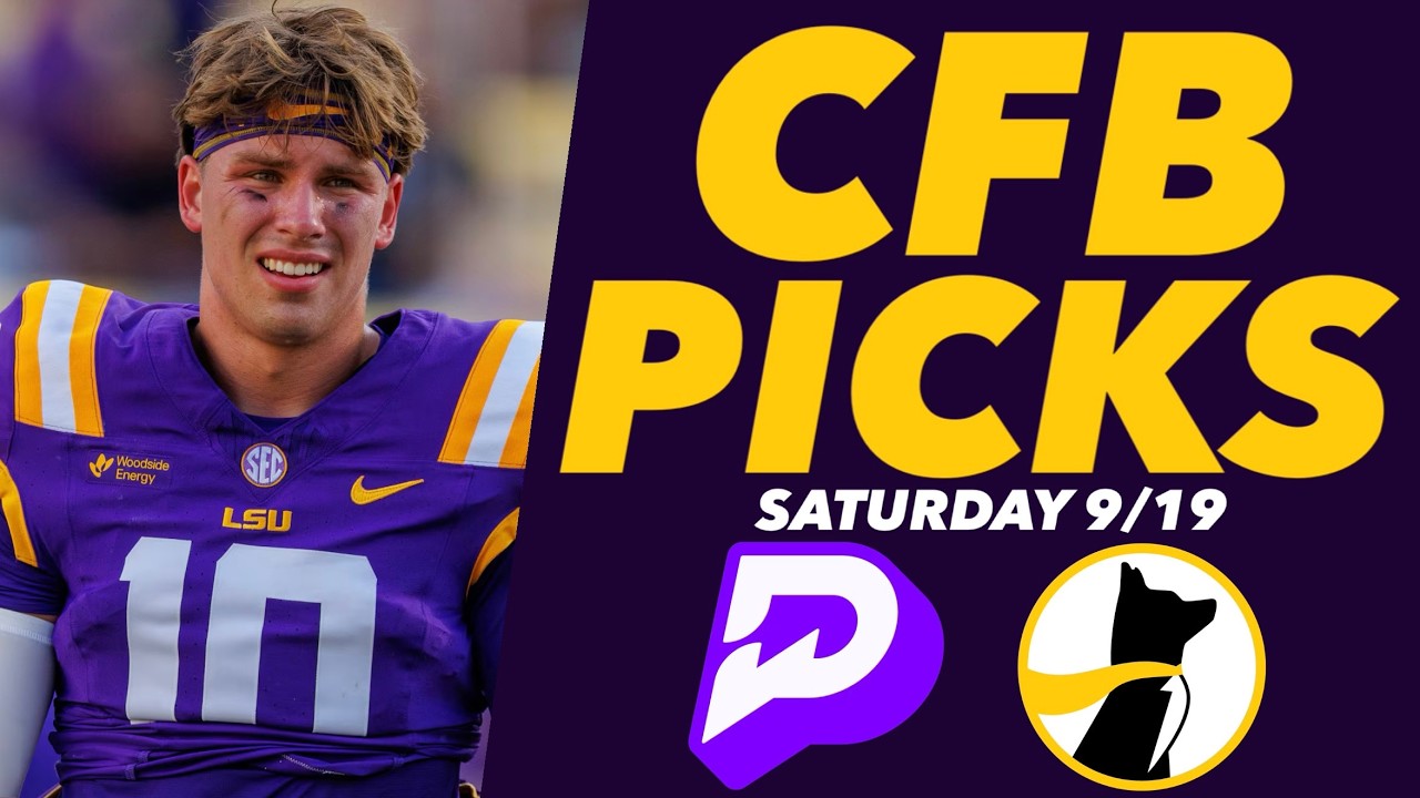 (7-2 STREAK!!!) CFB PRIZEPICKS BEST PICKS SATURDAY 9/19 ✅✅| 4 FREE PLAYER PROPS FOR NCAA WEEK 3!!!
