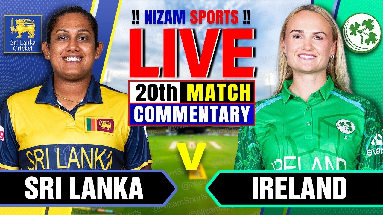 🔴Live: Sri Lanka vs Ireland | 20th Match | Live Cricket Score & Commentary