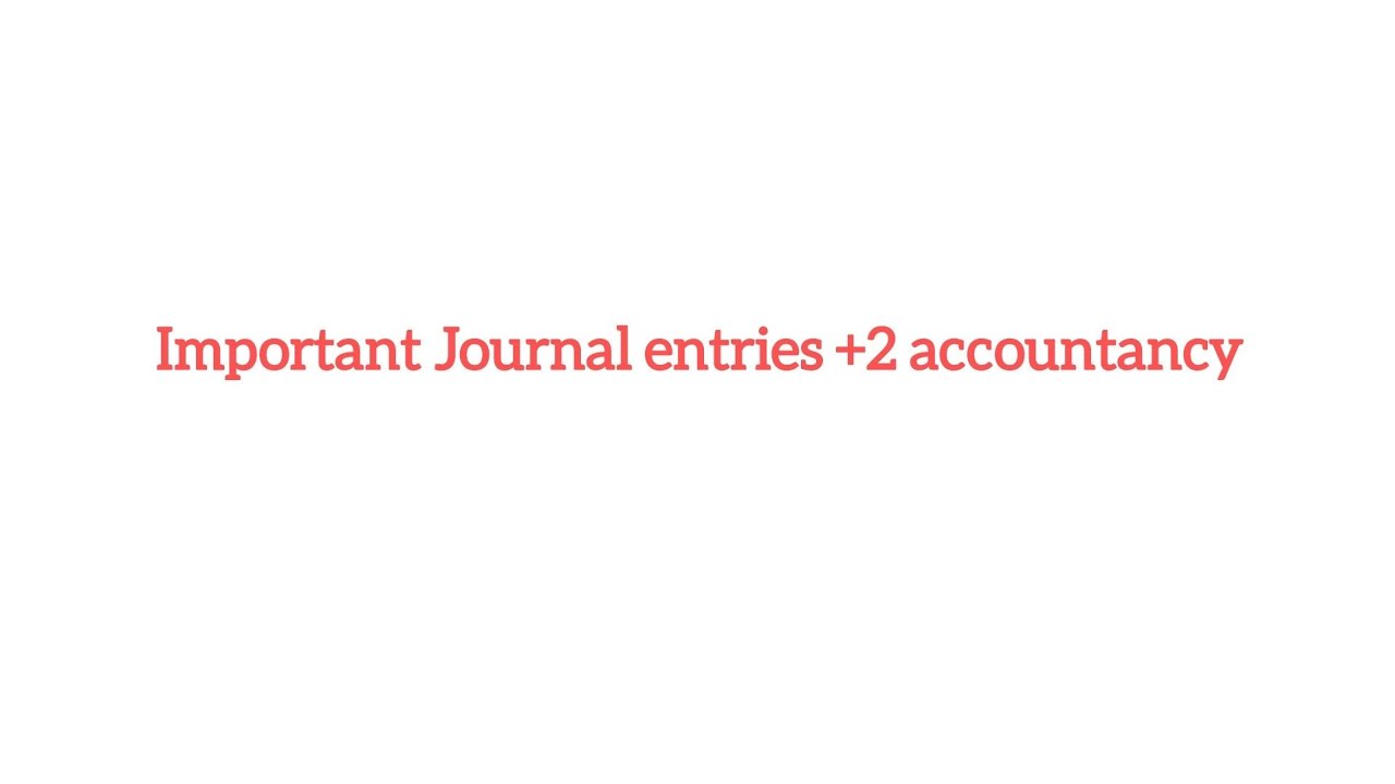 Important partnership journal entry|Accountancy|+2 state
