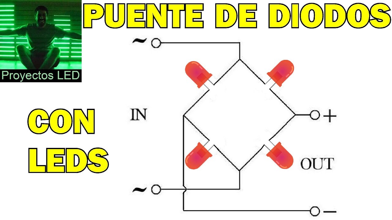 Puente de diodos con LED, para que sirve y como funciona un puente de diodos