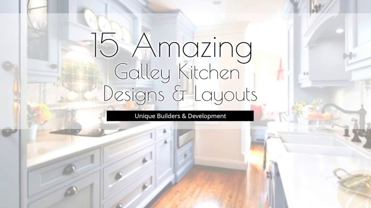 15 Amazing Galley Kitchen Designs & Layouts