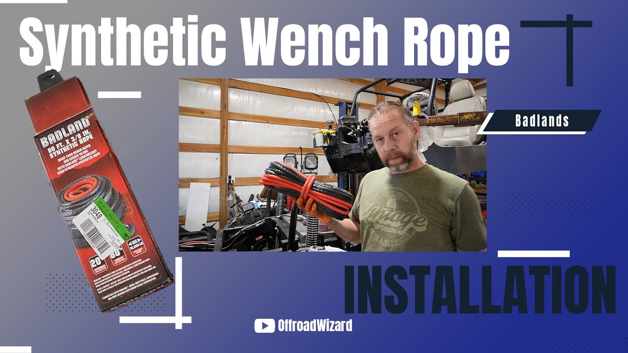 Installing Synthetic Line on a Badlands Winch: Replace Steel winch cable with Synthetic