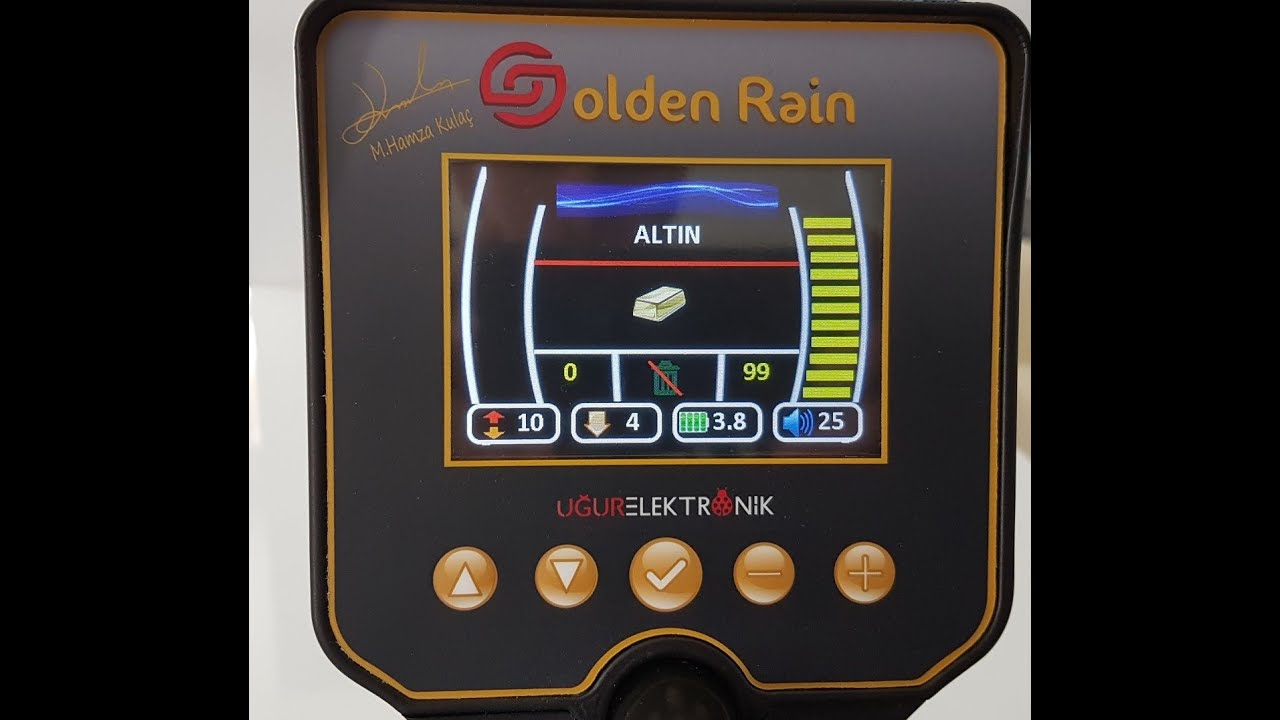 Bursa Satılık Dedektör Golden Rain-Tüm Metal Ayrımı İzleyin !