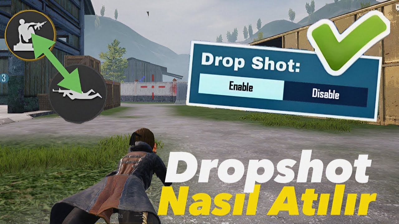 HAVADA DROPSHOT NASIL ATILIR ? SADECE MOUSE TUŞU İLE HAVA DROPSHOT ATMAK PUBG MOBİLE!
