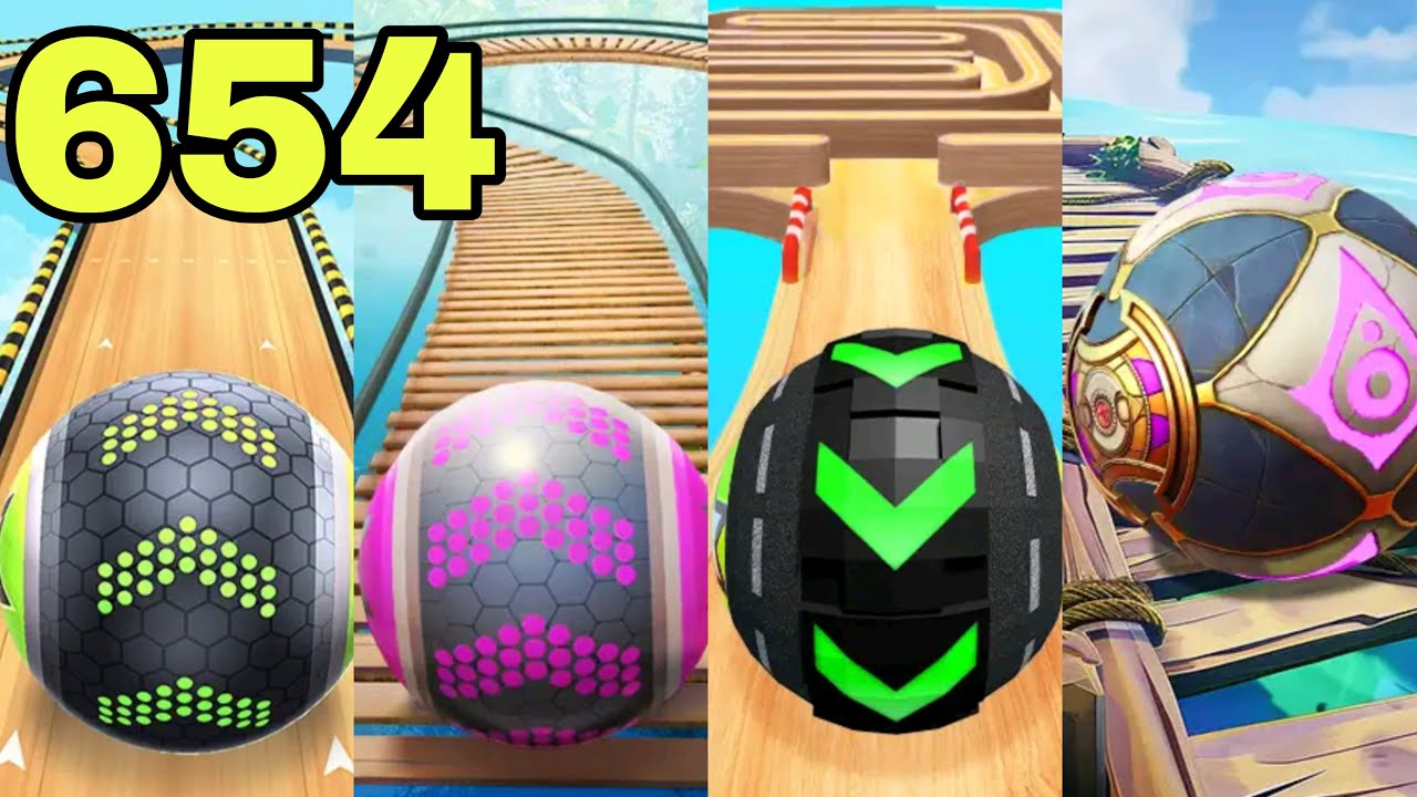 Going Balls - SpeedRun Challenge VS Rollance Balls,Rolling Ball,Temple Rolling Balls Walkthrough 654