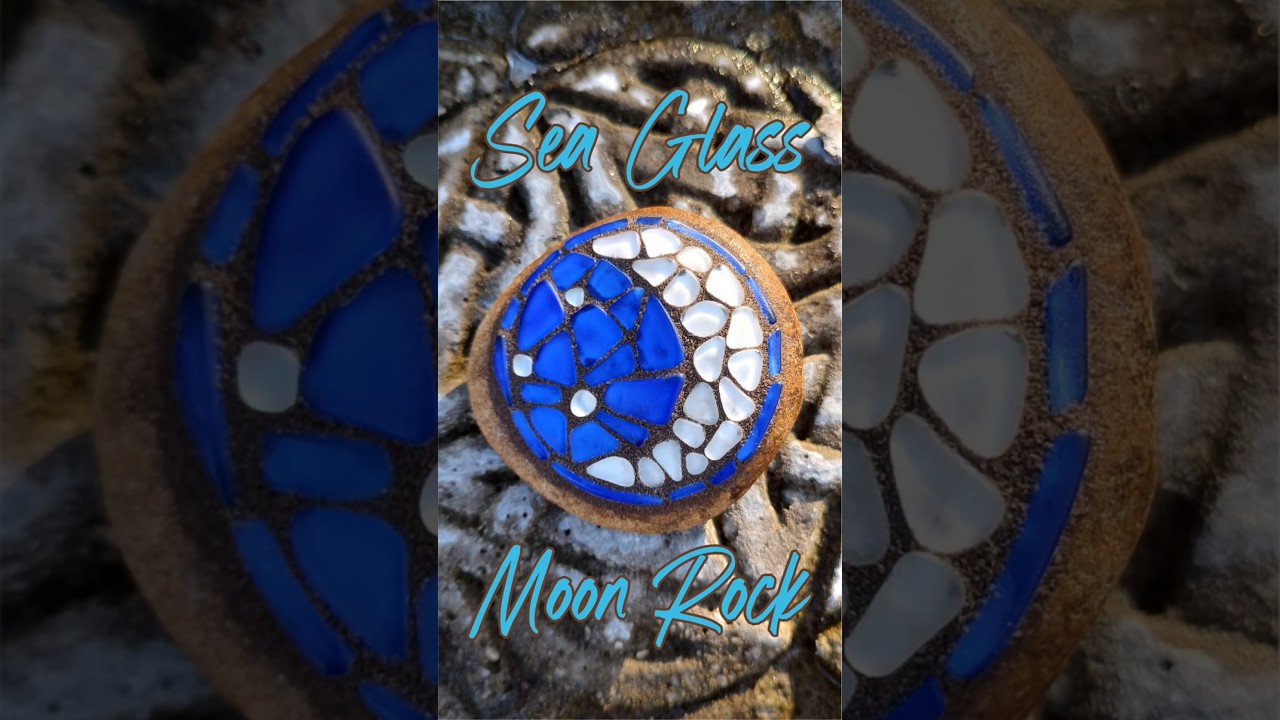 Sea Glass Moon Rock - 