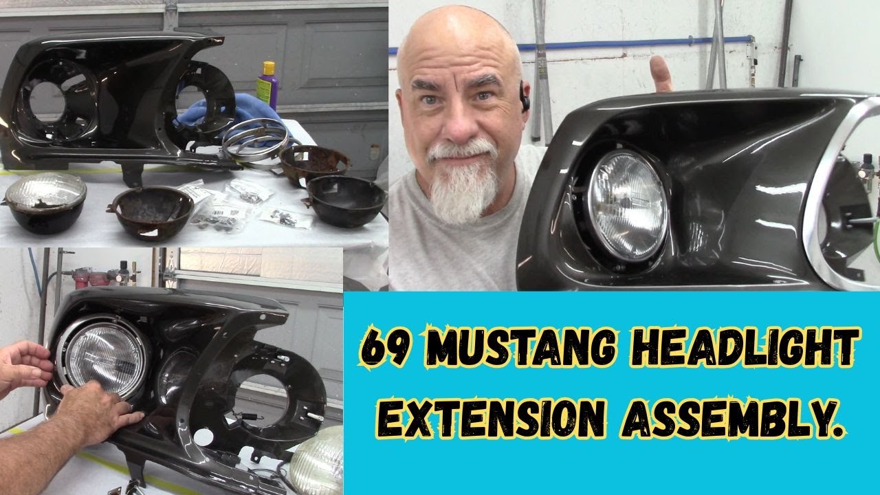 Сборка удлинителя фары для Mustang 1969 года. #mustang #howto #diy