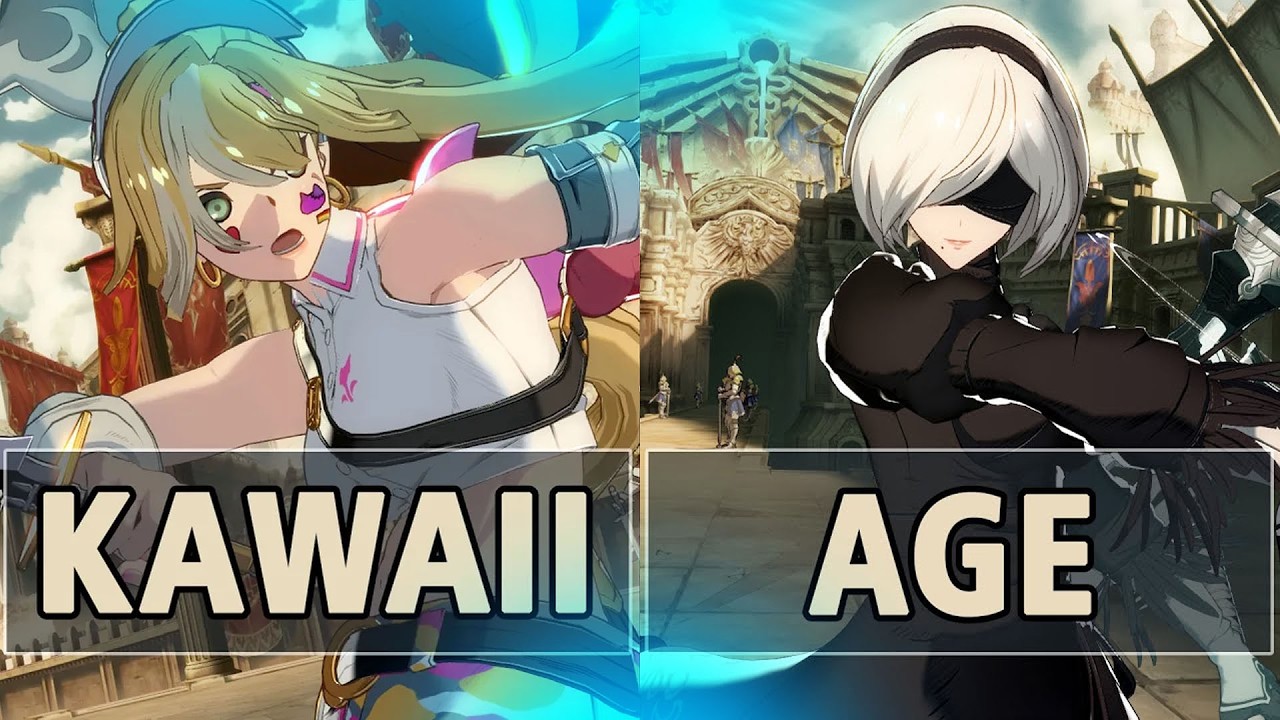 GBVSR:🔥kawaii (Meg M.M. L&infin;k Up) Vs age (2B)🔥| High Level Gameplay.