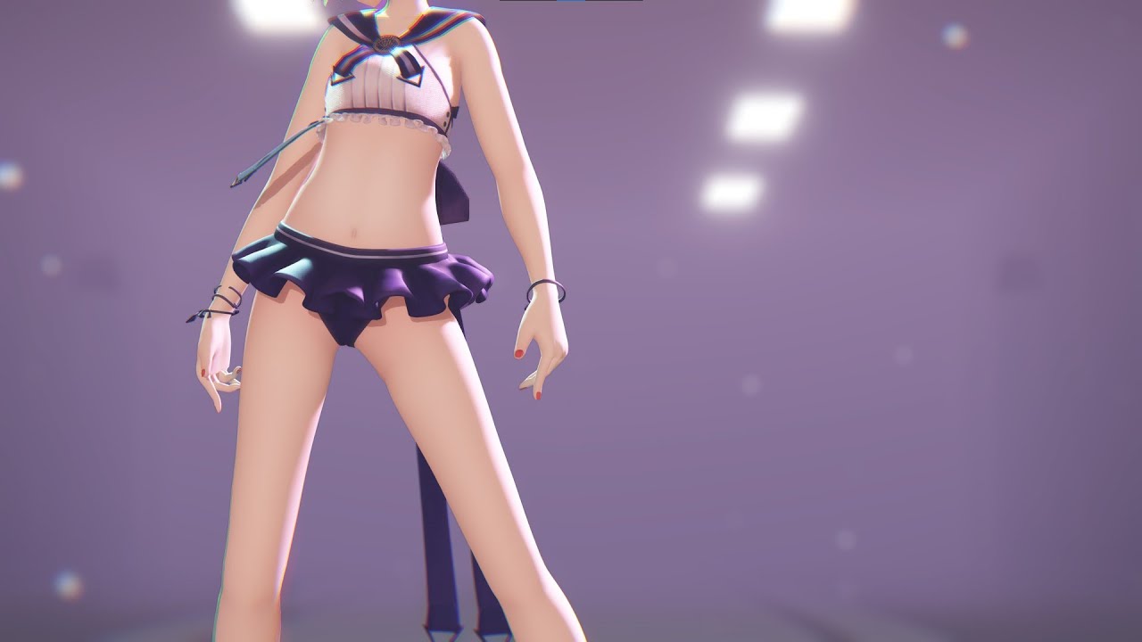 【MMDアークナイツ】水着グム - CH4NGE【4K 60fps】