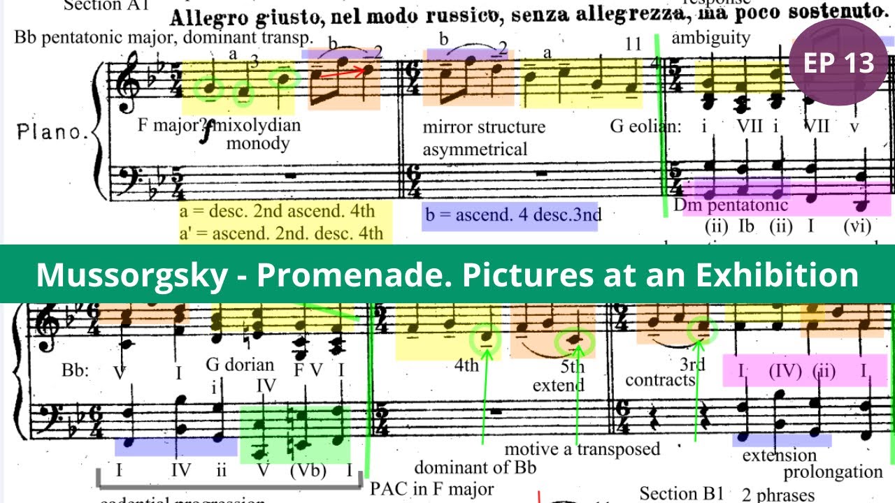 Mussorgsky's Visionary Musical Language: Analysis of Promenade, Pictures at an Exhibition | EP 13