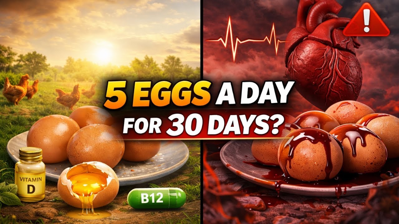 Eat 5 Eggs Every Day for 30 Days – Your Body Will Change Like This