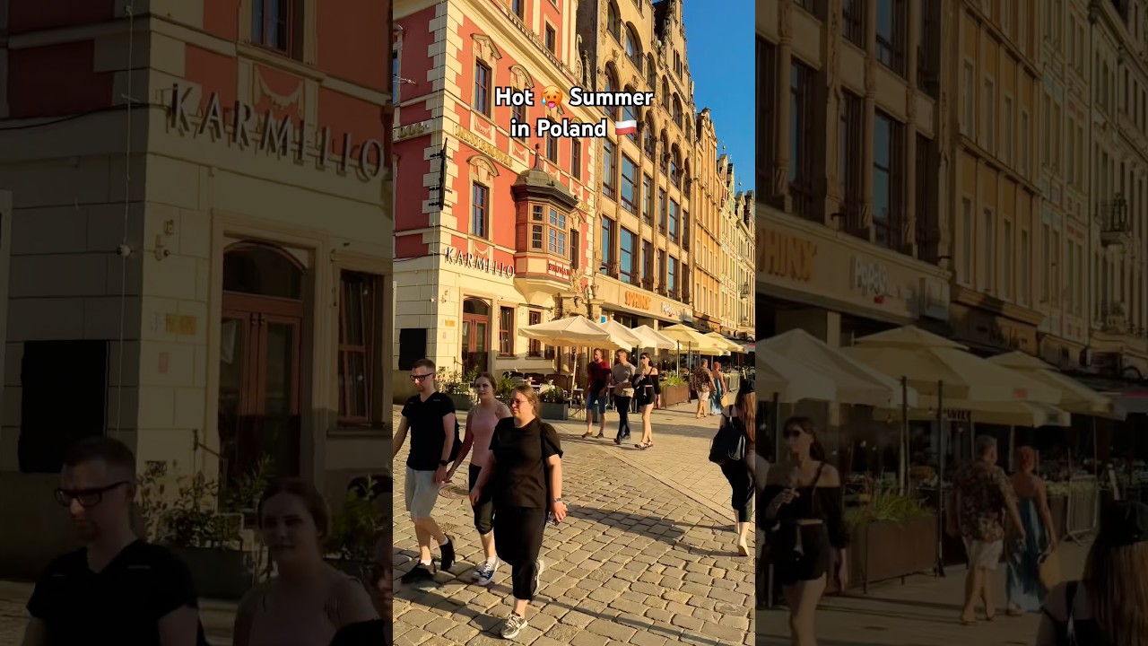 Hot Summer Days in Poland 🇵🇱 Temp 35C 🥵 #lato #polska #summer #wroclaw #europe #indianinpoland