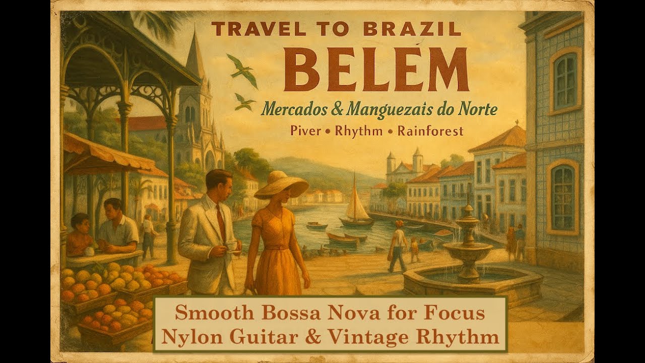Brazil Travel Posters | Vintage Bossa Nova Instrumentals w/ 1950s Smooth Jazz Guitar &ndash; Relaxing Ep8