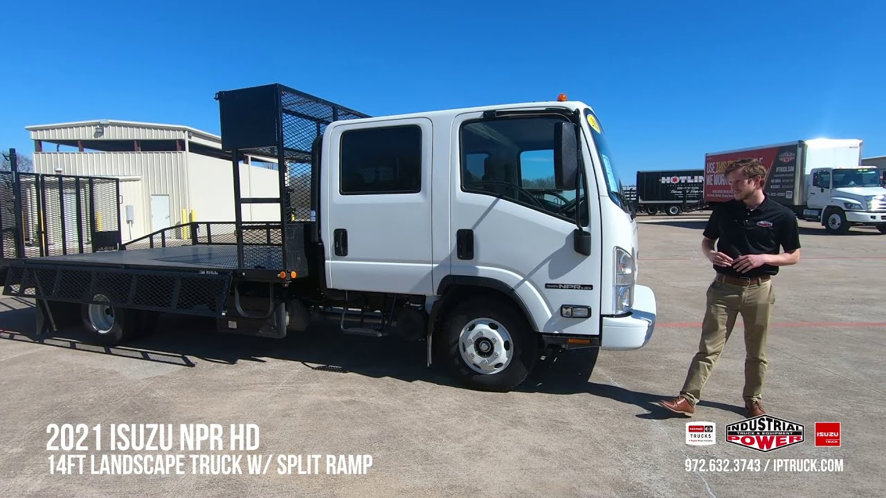 Isuzu Landscape Truck with 19ft Open Body platform | 2021 Isuzu NPR HD #12868