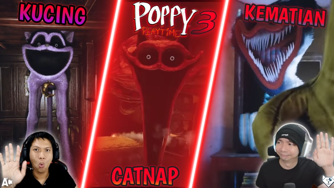 REAKSI ACI GAMESPOT DAN MIAWAUG POPPY PLAYTIME 3 ~ MELAWAN KUCING CATNAP KEMATIAN!