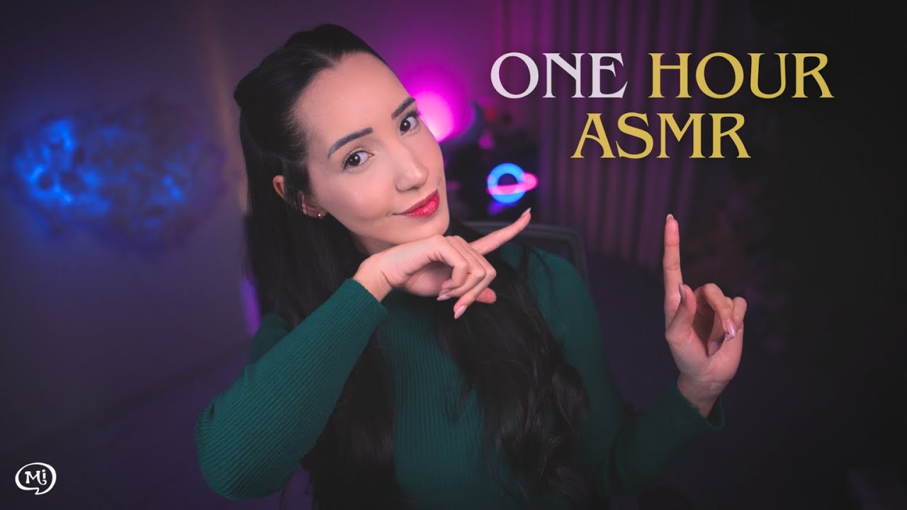 1 HORA DE ASMR [NO ADS] 🤍 reuni os melhores triggers nesse vídeo 🧸 4K