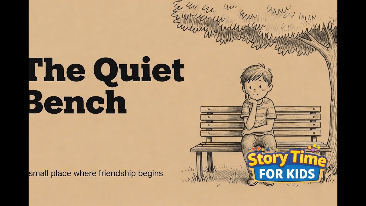 The Quiet Bench In The Park | English Story For Kids